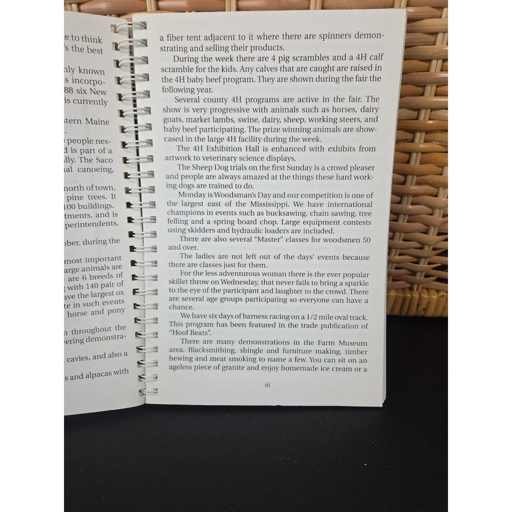 Maine's Fryeburg Fair Selected Contest Recipes Cookbook 1993-1999 RARE!!!